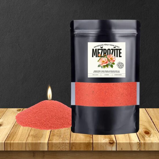 Scented Wild Rose Pearl Wax candle